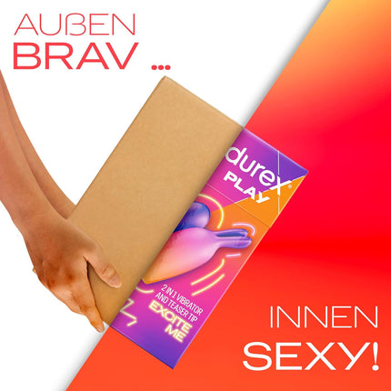 Durex 2-in-1 Vibrator & Stimulating Head – Waterproof with 7 Vibration Modes!