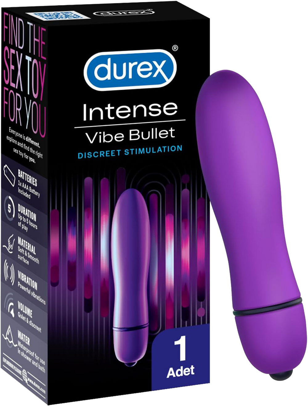 Durex Intense Vibe Bullet – Powerful & Waterproof Vibrating Bullet –  Marcapon