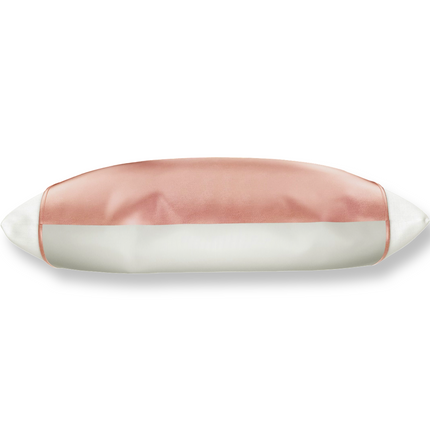 Rose Gold Pink Silk Pillow Sleeve.