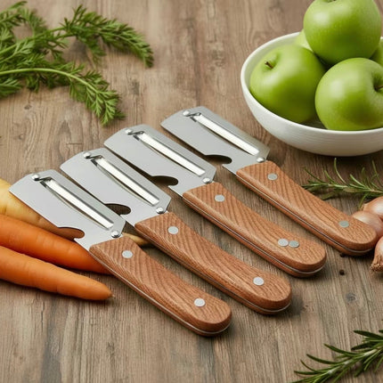 DualEdge Pro Peeler Set | 2-in-1 Stainless Steel Peeler with Built-In Bottle Opener