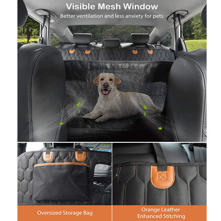 4-in-1 Pet Car Seat Cover | Waterproof Scratch-Resistant Rear Seat & Trunk Cushion for Dogs