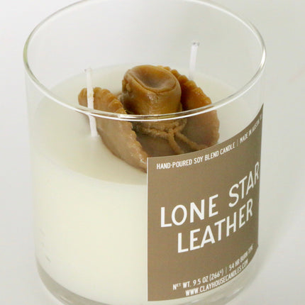 Lone Star Leather Container Candle