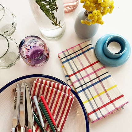 Elina Striped Dinner Napkin Set