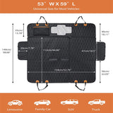 4-in-1 Pet Car Seat Cover | Waterproof Scratch-Resistant Rear Seat & Trunk Cushion for Dogs