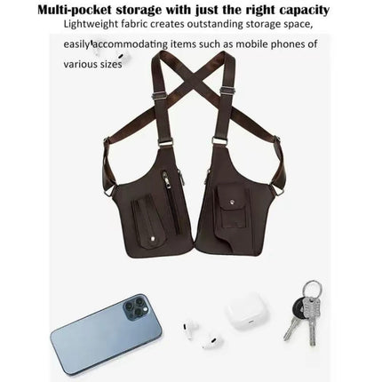 StealthCarry Urban Bag | Anti-Theft Leather Underarm Shoulder Bag & Holster