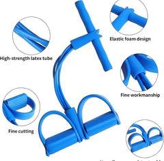 PowerPedal Resistance Band | 6-Tube Pedal Fitness Trainer