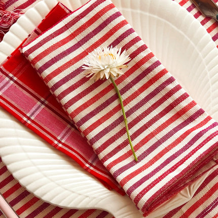 Elina Striped Dinner Napkin Set