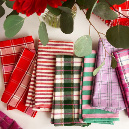 Elina Striped Dinner Napkin Set