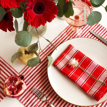 Camila Plaid Dinner Napkin Set
