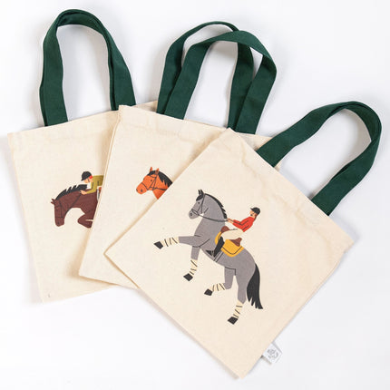 Horse Mini Tote Bags — 3-Pack