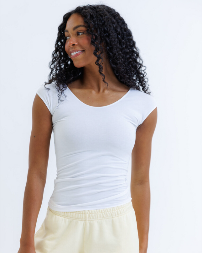 Essential Cotton-Modal Stretch Tee