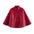 Red Leather-Style Short Cape Jacket For Women, Greenwich Village, BYMANYC New York.