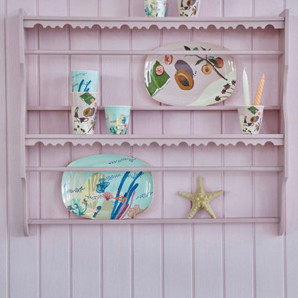 Set of 2 Medium Melamine Cups | Australian Summer Print