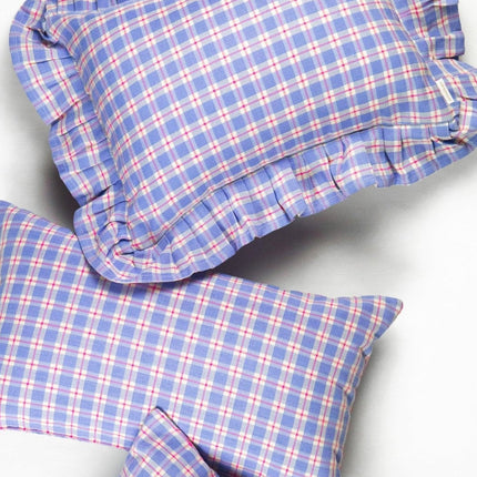 Sofia Plaid Periwinkle Pillows