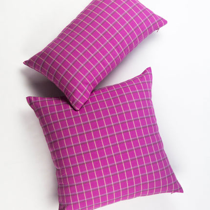 San Lucas Pink Plaid Pillow