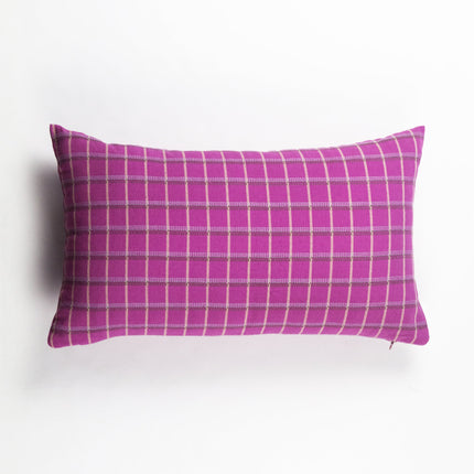 San Lucas Pink Plaid Pillow