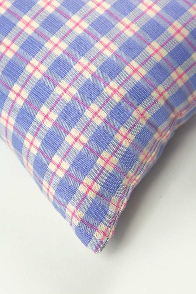 Sofia Plaid Periwinkle Pillows