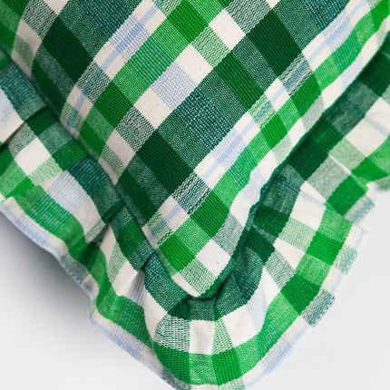 Josefina Ruffle Plaid Pillows
