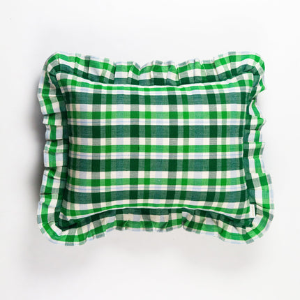 Josefina Ruffle Plaid Pillows