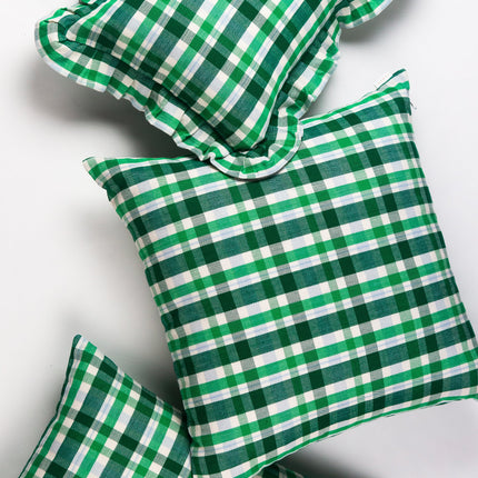 Josefina Ruffle Plaid Pillows