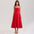 Fitted V-Neck Halter Dress For Women, Mid-waist, Midtown, BYMANYC New York.