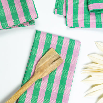 Flora Stripe Napkin Set