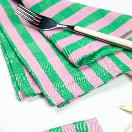 Flora Stripe Napkin Set