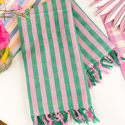 Flora Stripe Kitchen Towel