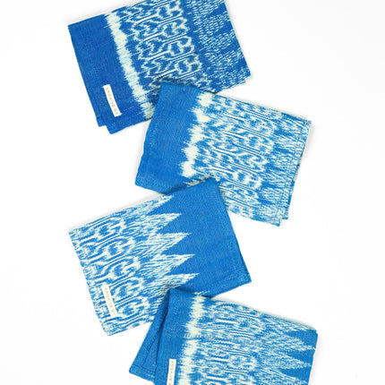 Gabriela Jaspe Blue Cocktail Napkins, Set of 4