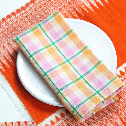 Marguerite Plaid Dinner Napkin