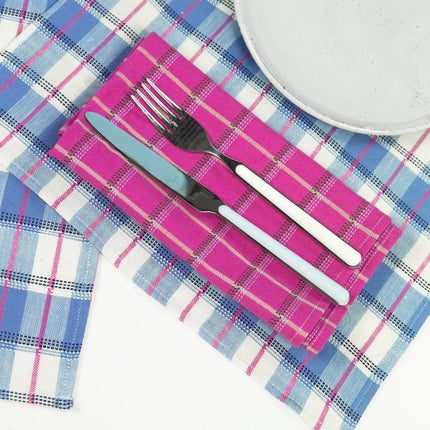 San Andres Gingham Blue & White Placemat