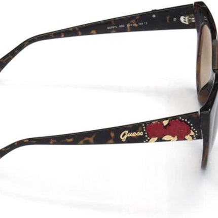 Guess GU 7611 52G Women's Sunglasses with Bone Brown Frame and 53mm Lens