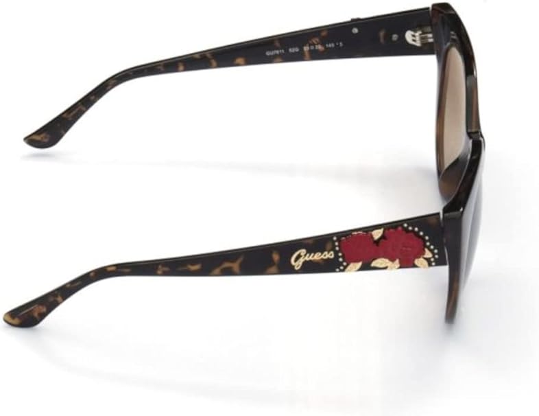 Guess GU 7611 52G Women's Sunglasses with Bone Brown Frame and 53mm Lens