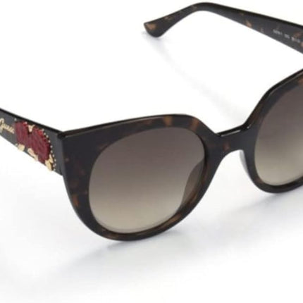 Guess GU 7611 52G Women's Sunglasses with Bone Brown Frame and 53mm Lens