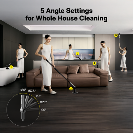 HOTO Flexi Cordless Spin Scrubber