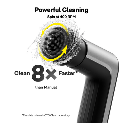 HOTO Grip Cordless Spin Scrubber