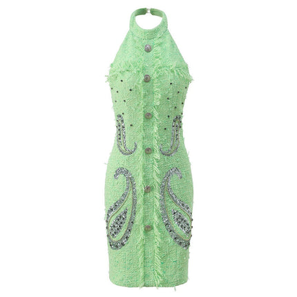 Halter Neck Party Mini Dress, 'Heavy Industry' Style, Meatpacking District, BYMANYC New York.
