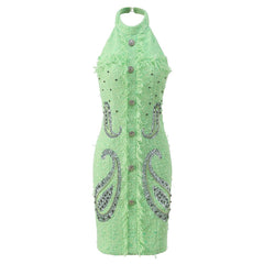 Halter Neck Party Mini Dress, 'Heavy Industry' Style, Meatpacking District, BYMANYC New York.