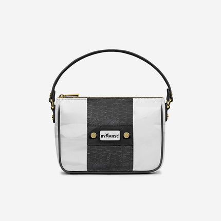 Handbag BYMANYC ® New York – Couture Vegan Vertical Band in Midnight Gold