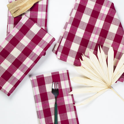Abigail Plaid Dinner Napkin Set