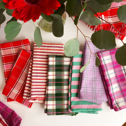 Camila Plaid Dinner Napkin Set