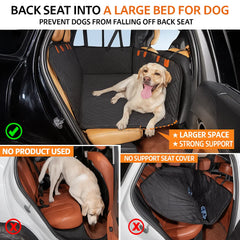 Dog Car Seat Extender | Waterproof Non-Slip Backseat Bed for Dogs — Universal Fit 52×25"