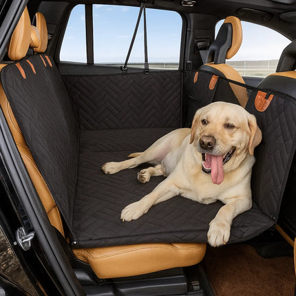 Dog Car Seat Extender | Waterproof Non-Slip Backseat Bed for Dogs — Universal Fit 52×25"
