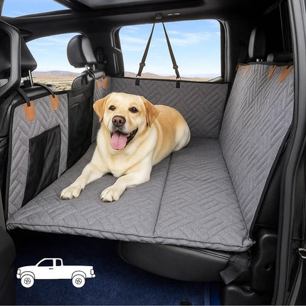 Dog Car Seat Extender | Waterproof Non-Slip Backseat Bed for Dogs — Universal Fit 52×25"