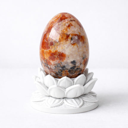 White Lotus Crystal Egg Stand – Choose Your Egg