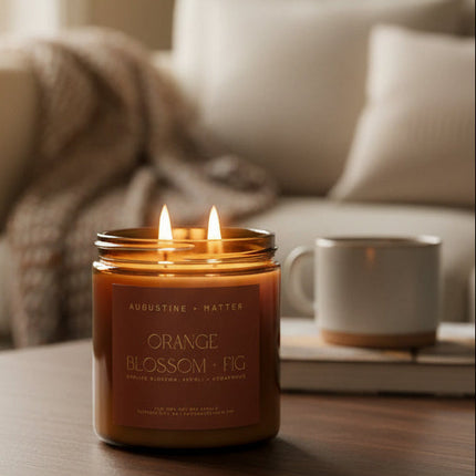 Orange Blossom + Fig - 12oz Soy Candle