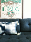 Antigua Pillow - Dark Teal Blue