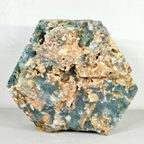 Aquamarine Specimen, 13.9 lbs XL Hexagonal Crystal with Frosty Blue Texture & Natural Inclusions