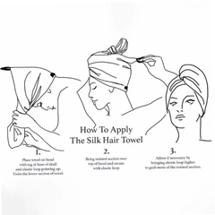 Magic Hair Towel Turban - 100% RAW Silk