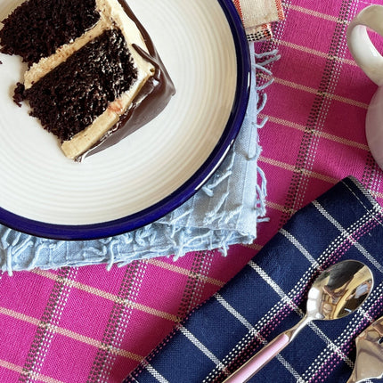 San Lucas Plaid Pink Placemat